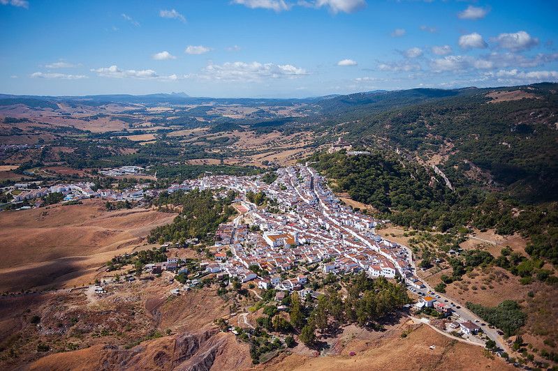 Vista aérea de Jimena de la Frontera